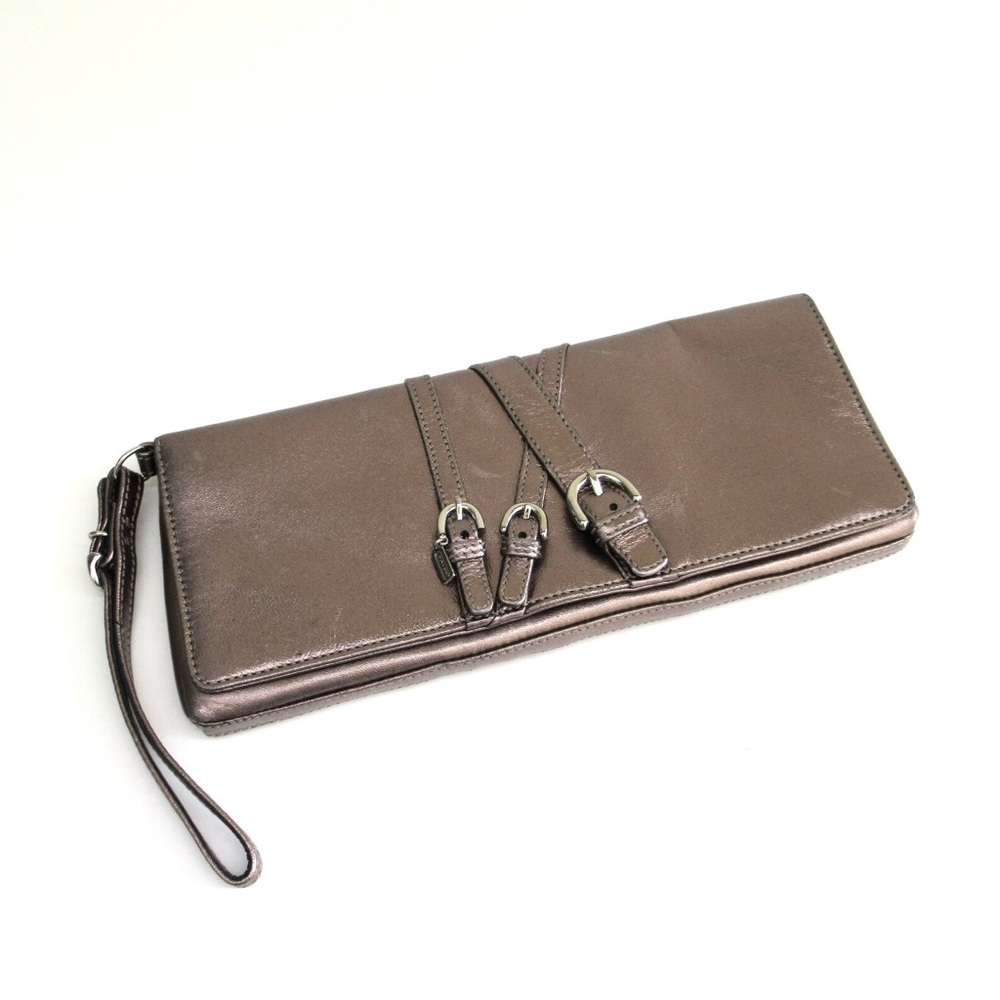 Vintage Coach Clutch with mirror 🪞🥂🍾🤎